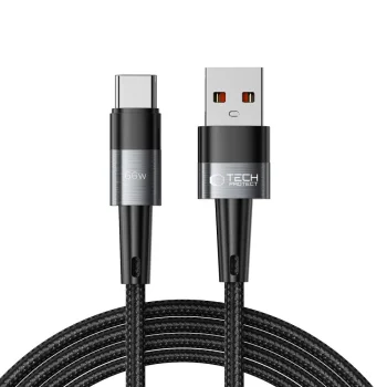 Tech-Protect UltraBoost USB-A / USB-C kabelis 66W 6A 2m, pelēks