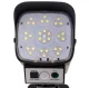 LED saules lampa ar viltus novērošanas kameru un tālvadības pulti, melna