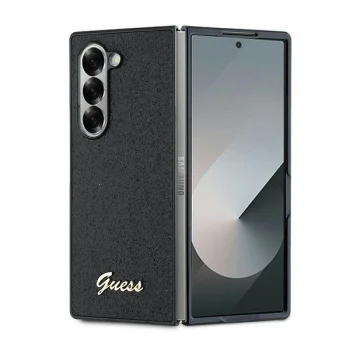 Guess 4G Glitter Script vāciņš Samsung Galaxy Z Fold 6 Melns