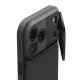 Spigen Optik Armor MagSafe vāciņš iPhone 17 Pro ar kameras aizsegu, melns