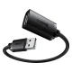 Baseus USB 2.0 pagarinātājs 0.5m AirJoy Series, melns