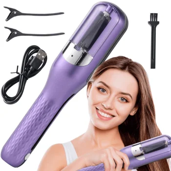 Matu trimmeris sadalīto galiņu apgriešanai un stilizēšanai, USB, violets