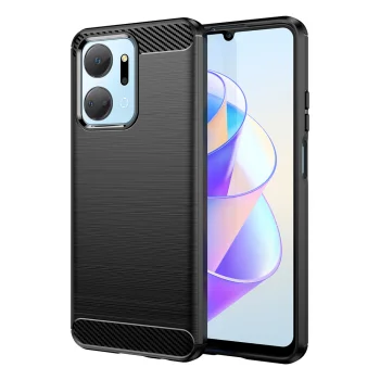 Carbon Case vāciņš tālrunim Honor Play 40 Plus / Honor X7a, melns
