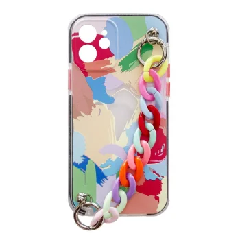 Vāciņš Xiaomi Redmi 10 tālrunim ar ķēdīti Color Chain Case, daudzkrāsains