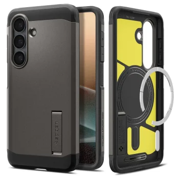 Spigen Samsung Galaxy S26 vāciņš Tough Armor Mag, pelēks