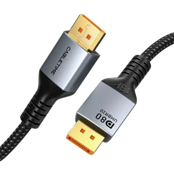 DisplayPort kabelis DisplayPort - DisplayPort 2.1, 16K, 2 m, melns