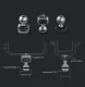Universālais turētājs PGYTECH Magic Arm kamerām un stabilizatoriem (P-CG-009)