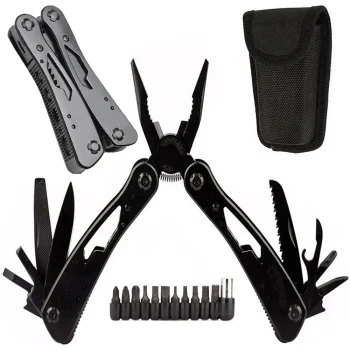 Daudzfunkcionāls instruments (Multitool) ar uzgaļiem un maku, 20-in-1