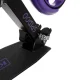Saliekams bērnu skrejritenis Kruzzel Spidoo ar 200 mm riteņiem, melns/violets