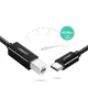 Ugreen US241 USB-C uz USB-B kabelis printerim 1 m, melns