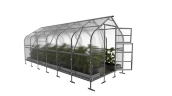 Lāses veida polikarbonāta siltumnīca KLASIKA DROP 2,5x6 m, 6 mm