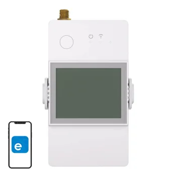 Sonoff POWCT viedais elektroenerģijas skaitītājs ar CT sensoru, 100A, Wi-Fi, balts