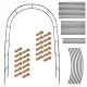 Metāla dārza pergola LUARO 240 x 140 cm, melna