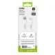 SBS TECABLEMICROC15W USB-A - USB-C kabelis 1.5m, balts