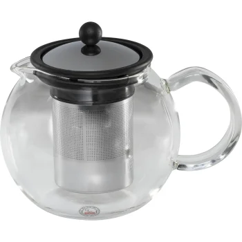 Bodum ASSAM F/INOX tējkanna ar presi, 1L, melna