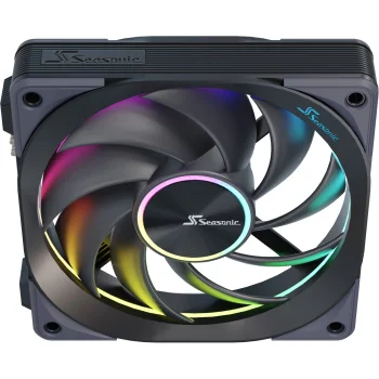 Korpusa ventilators Seasonic MagFlow ARGB 120 mm, melns