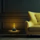 Retro LED lampa Forever Light FLR-25 ar akumulatoru, melna