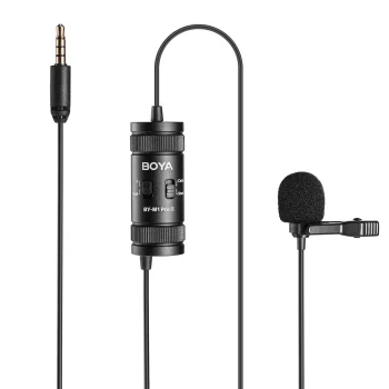 Vadu piespraužamais mikrofons BOYA BY-M1 Pro II, 3.5 mm, 6 m, melns