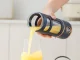 Bezvadu portatīvais blenderis 450 ml, USB, tumši zils