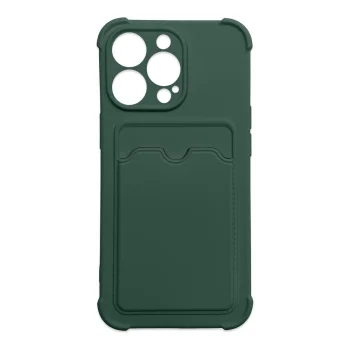 Vāciņš Xiaomi Redmi 10X 4G / Redmi Note 9 Card Armor Case ar karšu kabatu, zaļš
