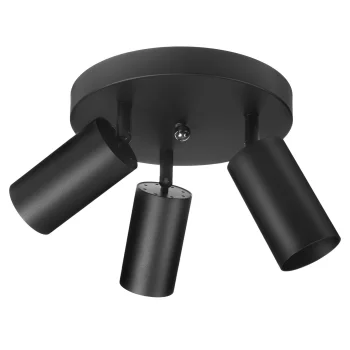 Maclean MCE362 B griestu lampa, 3xGU10, melna matēta