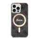 Guess 4G Print MagSafe komplekts iPhone 13 Pro: vāciņš un lādētājs, melns