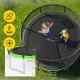 Dārza batuts bērniem 4FIZJO PRO 312 cm 10FT, zaļš/melns