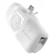 Ārējais akumulators Wozinsky WF16-YCS 5000 mAh 15W ar USB-C kabeli un Apple Watch lādētāju, balts