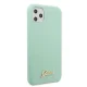 Guess Silicone Vintage Gold Logo vāciņš iPhone 11 Pro, zaļš
