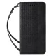 Atverams vāciņš Magnet Strap priekš Samsung Galaxy S22+ ar statīvu un siksniņu, melns