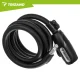 Velosipēda troses saslēdzējs 150cm 12mm Trizand, matēti melns