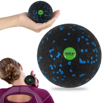 Neo-Sport NS-965 EPP masāžas un fitnesa bumbiņa 8 cm, melna/zila
