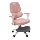 Ergonomisks bērnu rakstāmgalda krēsls ar kāju balstu, regulējams, rozā