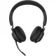 Jabra Evolve2 65 UC Stereo USB-A austiņas ar uzlādes staciju, melnas