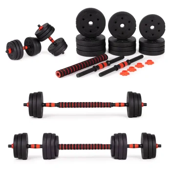 Movepro GB-SX 2X10KG regulējamas hanteles un stienis 20 kg