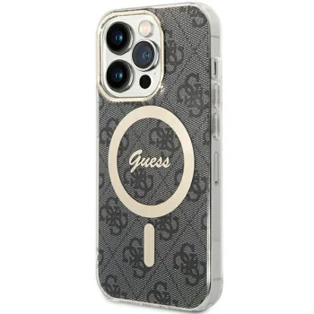 Vāciņš Guess iPhone 15 Pro 6.1" GUHMP15LH4STK MagSafe, melns