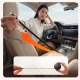 Auto lādētājs Orico FC-60-2C 60W ar ievelkamu USB-C kabeli 65 cm, melns