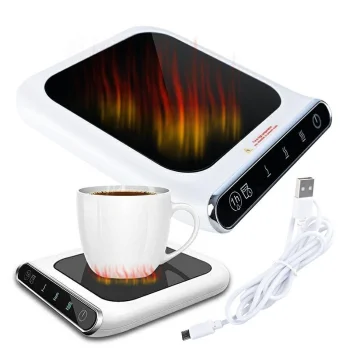 USB krūzes sildītājs dzērieniem ar 3 temperatūras režīmiem