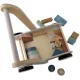 Bērnu koka stūmējs, staigulis, ratiņi ar klučiem NK-856 Nukido | Wooden Push Walker