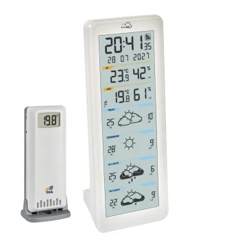 TFA TFA.me 35.8108.02 ID-06 WLAN bezvadu meteoroloģiskā stacija, balta