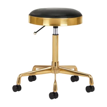 Activeshop H7 Kosmetoloģijas Taburete, Zelta/Melna