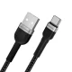 Wozinsky WNBAC1 USB-A uz USB-C kabelis 2.4A 1 m melns