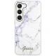 Guess Marble vāciņš Samsung Galaxy S23+ baltā krāsā