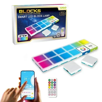 Moduļu loģikas konstruktors ar gaismām un Bluetooth programmu