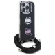 Karl Lagerfeld IML Crossbody vāciņš Apple iPhone 16 Pro Max, melns