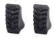Skandināvu Staigāšanas Nūju Gumijas Uzgaļi, 2 gab., Melns | Nordic Walking Pole Stick Protectors Rubber Caps Pads,...