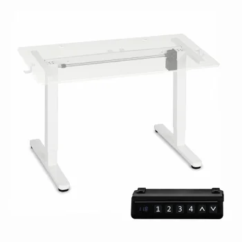ModernHome elektriski regulējams galda rāmis 72-118 cm, balts