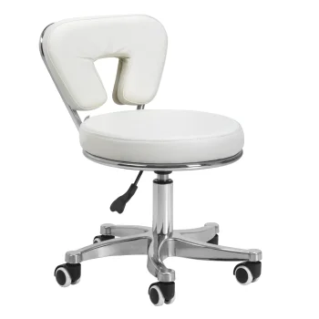 Pedikīra kosmētikas taburete Azzurro 9266, balta