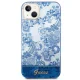 Guess Porcelain Collection vāciņš iPhone 14 Plus zilā krāsā