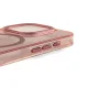 Wozinsky Glitter MagSafe vāciņš Samsung Galaxy S25, rozā ar spīdumiem